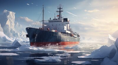 ice breaker in arctic region